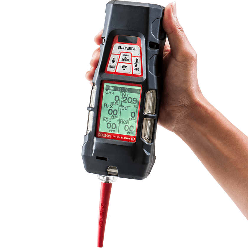 Riken Keiki GX-6000 multigas monitor for Confined space gases plus IR ,  Supertoxic and PID for VOC's