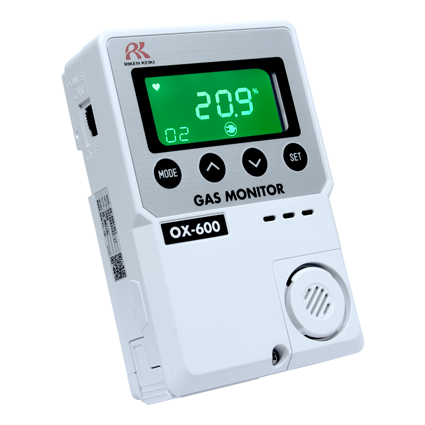 Riken Keiki model OX-600 Standalone Oxygen Monitor for O2 Deficiency or Enrichment