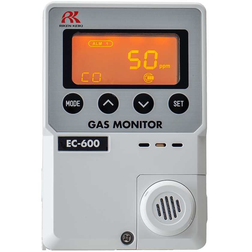 EC-600 Carbon Monoxide (CO) Gas Monitor with orange backlight alarm